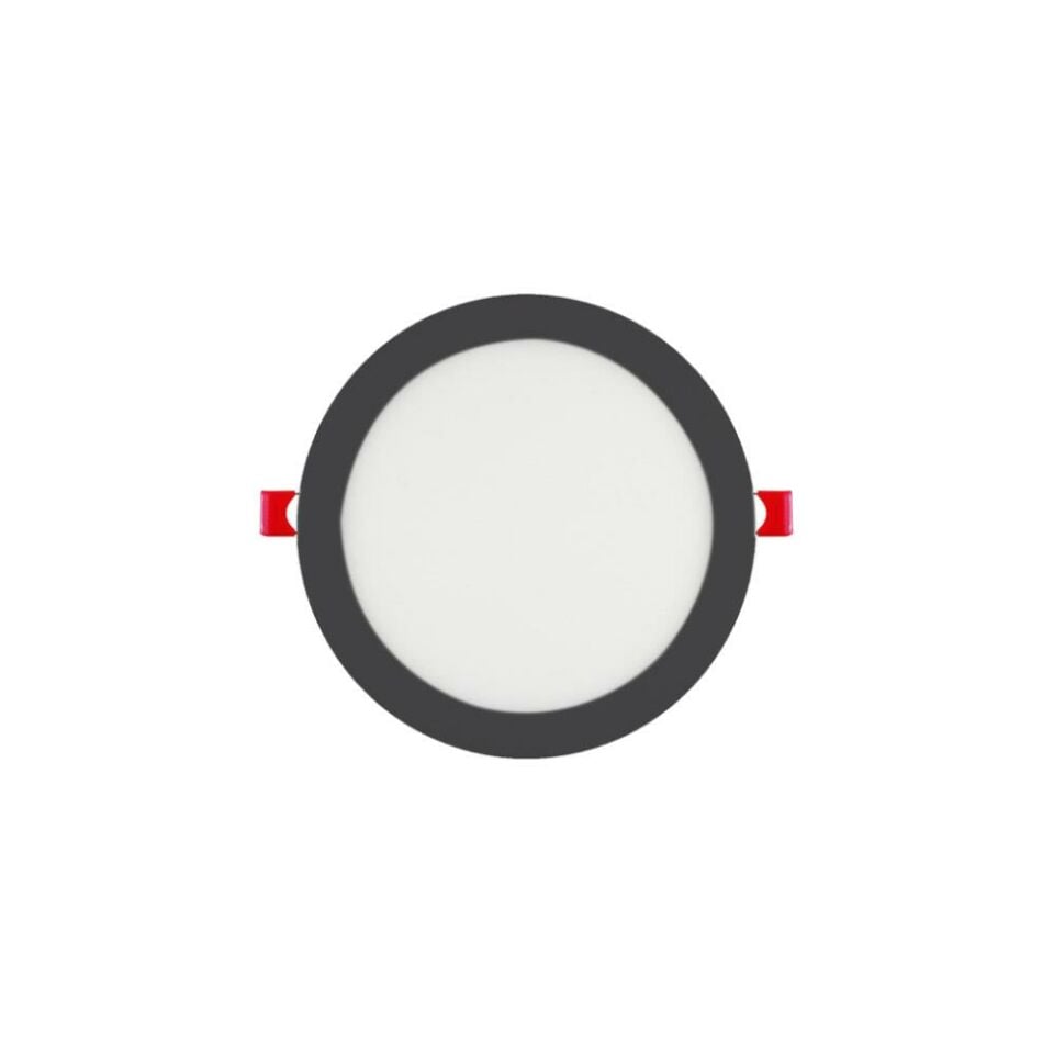 DÜNYA LED 12W SIVA ALTI SİYAH KASA LED PANEL 3000K