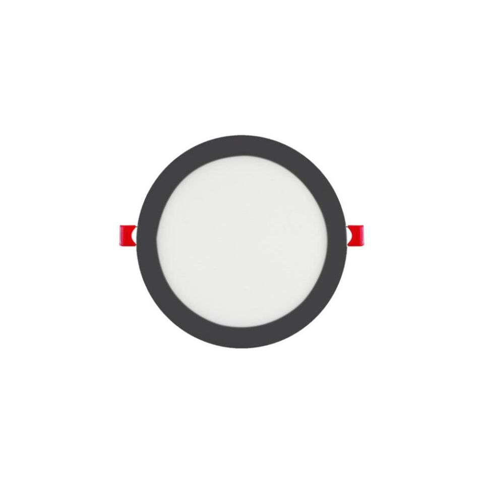 DÜNYA LED 12W SIVA ALTI SİYAH KASA LED PANEL 3000K